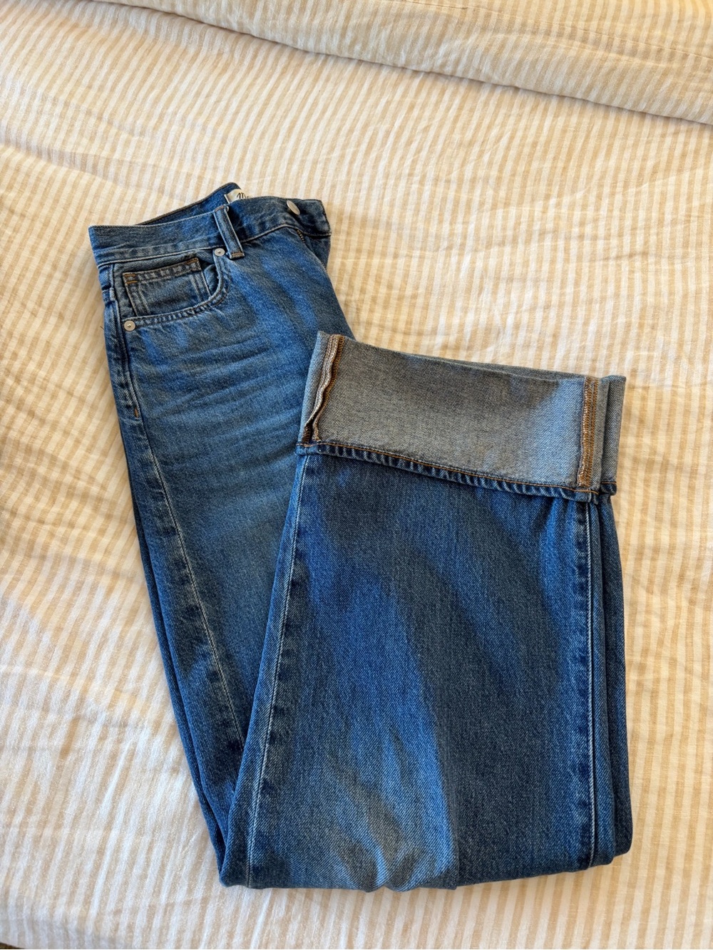 Madewell Dark Blue Flare Jeans